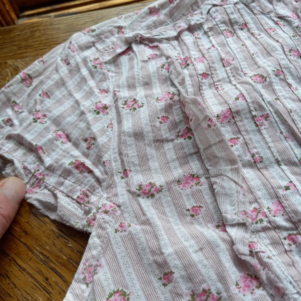 🍀Cute Vintage Floral Buttoned Drop Waist Shirt Dress!!!! - Picture 7 of 12
